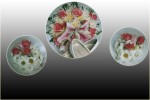 Pink Lilium or Roses with White Spider Mums and Hanging Bells Lilium, Roses, Mums